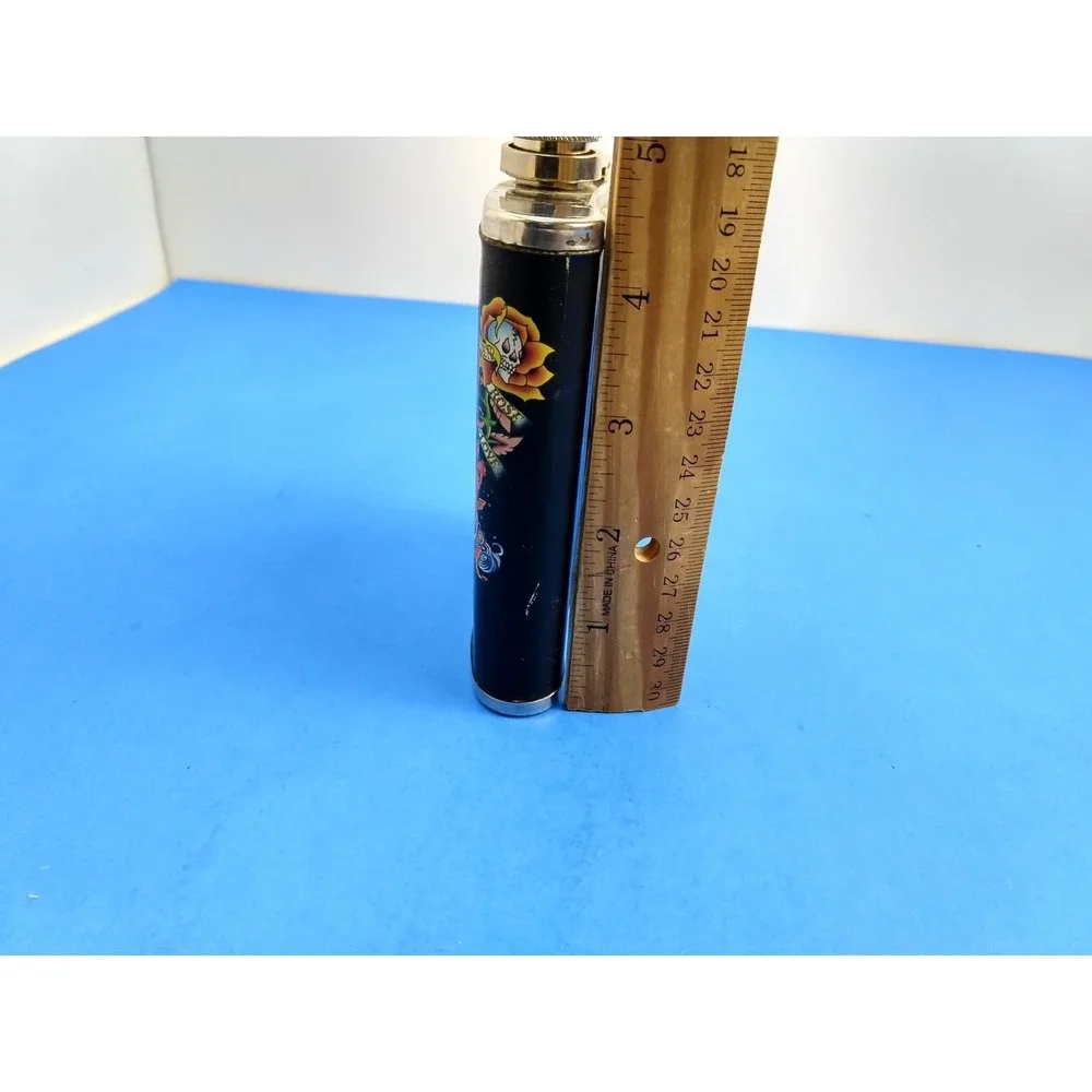 Ed Hardy Beautiful Ghost 7oz Stainless Steel Contoured Flask Christian Audigier